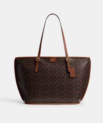 タクシー トート バッグ・シグネチャー キャンバス | COACH